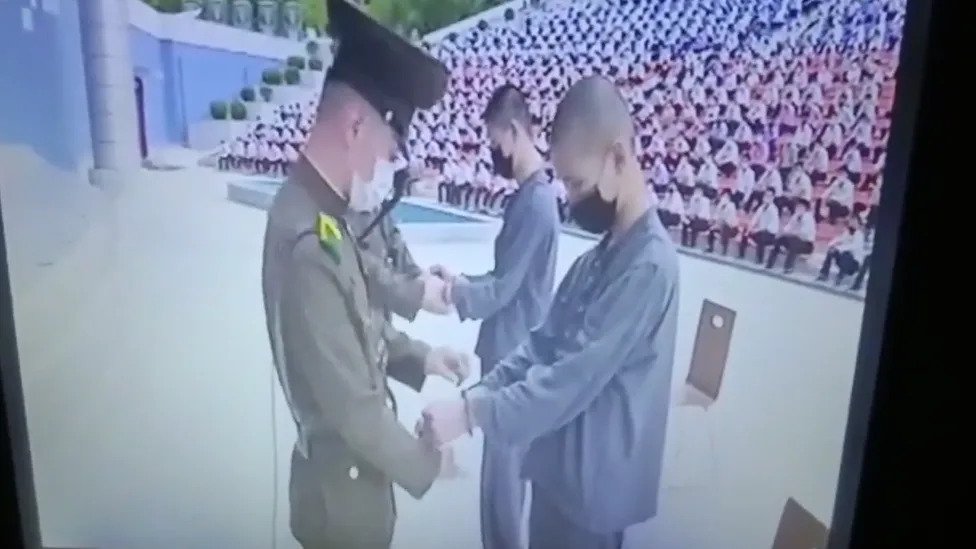 North Korea Rare footage shows teens sentenced to hard labour over K-drama