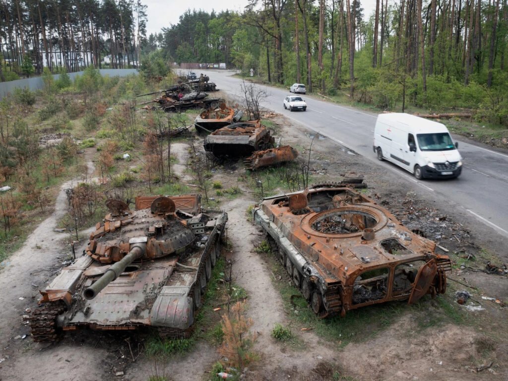 Russia is replacing its destroyed tanks at a rate of 100 a month, UK intel says